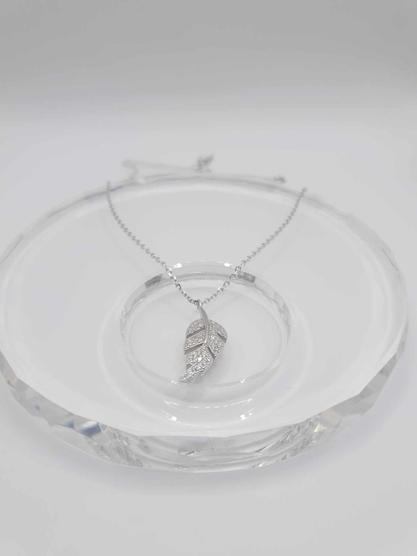 Sterling silver leaf pendants
