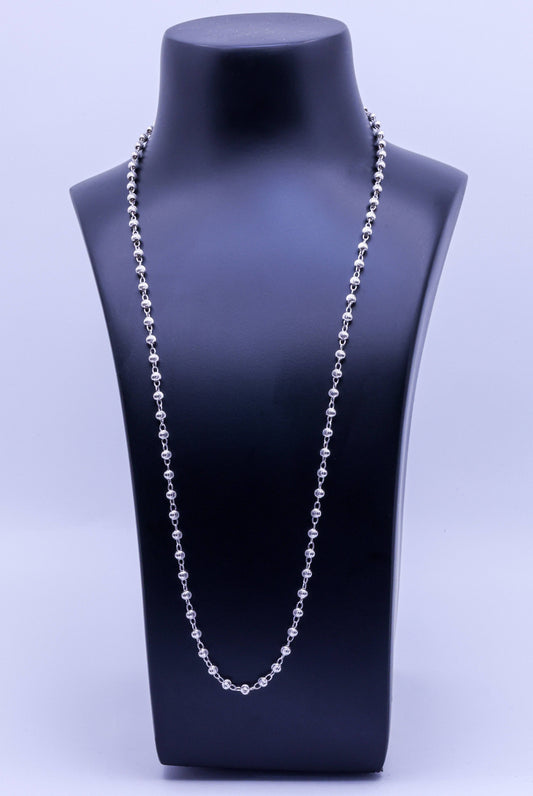 Classic Sterling Silver Curb Chain - Timeless Style and Versatile Length | 3.5g, 25cm