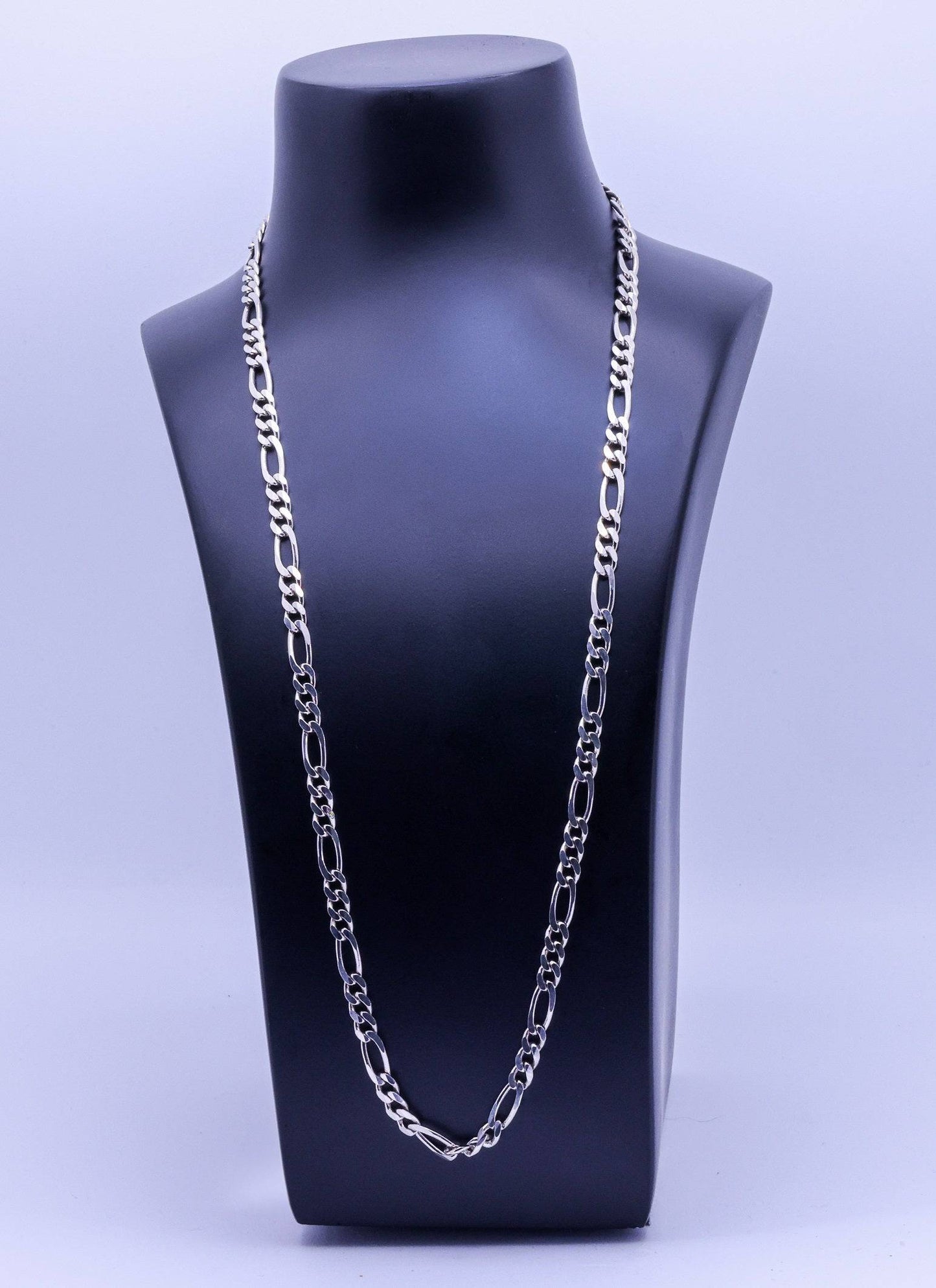 Exquisite Sterling Silver Curb Chain - 26g, 32cm | Exotics Wear Silver