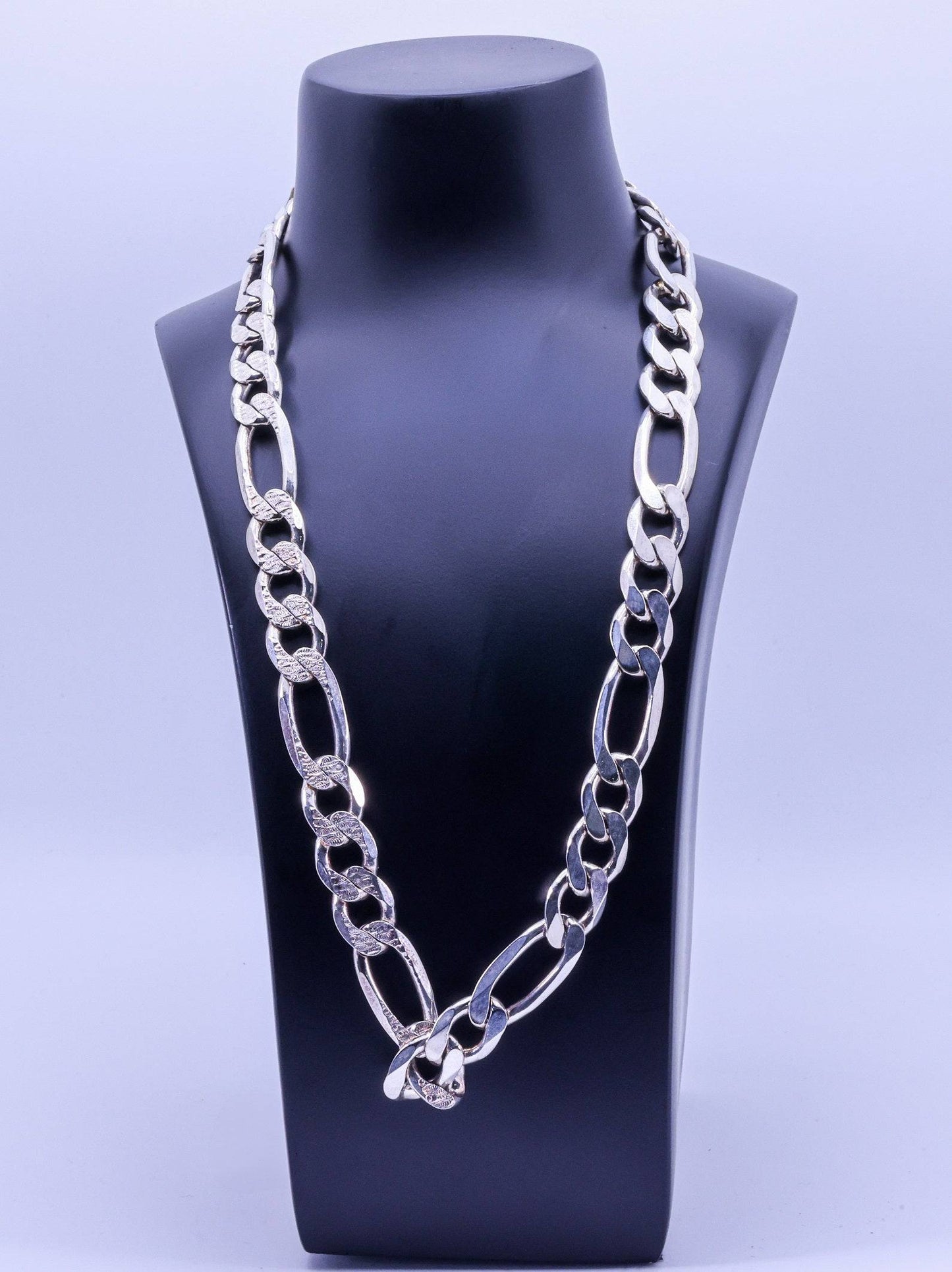 Exquisite Sterling Silver Semi Curb Chain - 86g, 25cm | Exotics Wear Silver
