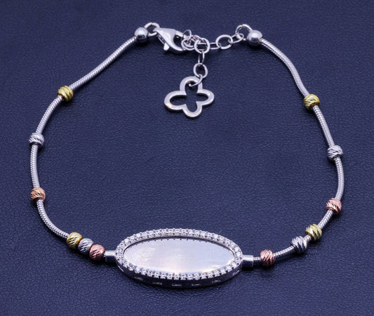 Pearl Chain Short Pendant Necklace - 6.8g | 11cm | Exotics Silver