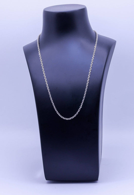 Rice Bead Link Sterling Silver Chain - 7.5g | 45cm | Exotics Silver