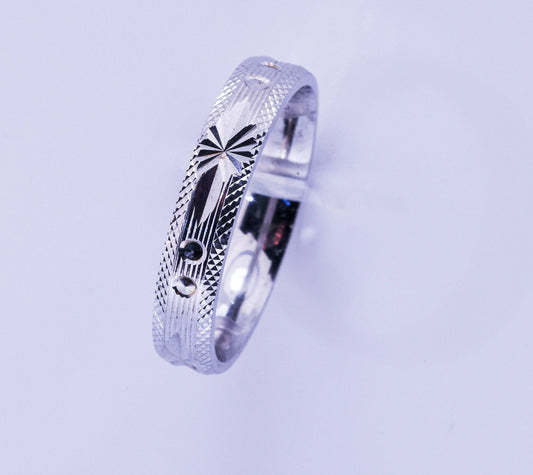 Stylish Stainless Steel Frosted Men's Ring - 3.5 Size 18