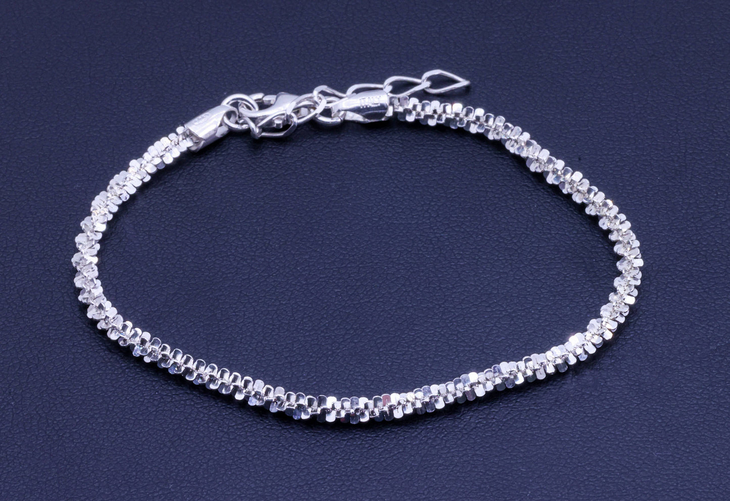 Sterling Silver Wedding Charm Bracelets 7G 11cm