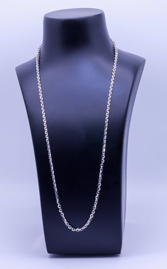 Timeless Sterling Silver Classic Chain - Versatile Style and Comfortable Fit | 9g, 25cm