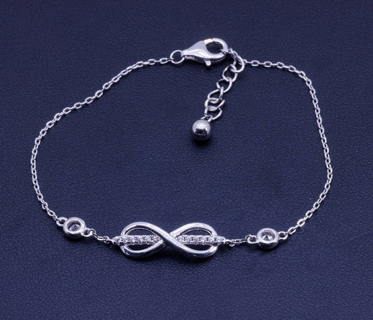 Women's Simple Infinite Love Pendant 11cm Necklace | Exotics Silver
